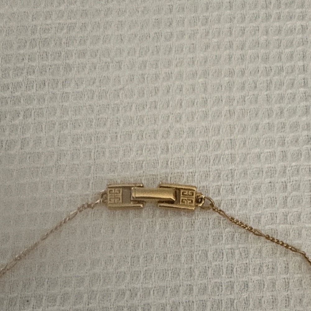 Givenchy Gold Necklace with Crystal Pendant - Picture 2 of 3